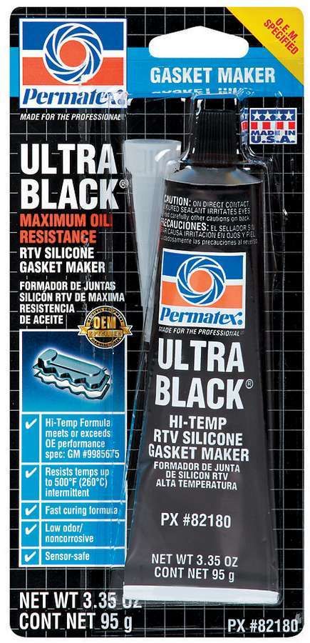 PERMATEXUltra Black Gasket Maker 3.35 oz Carded Tube