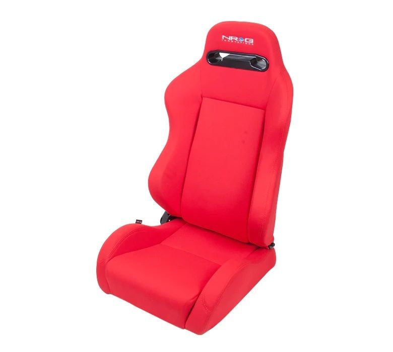 NRG INNOVATIONSeat Type-R Reclinable Red Cloth w/Red Stich