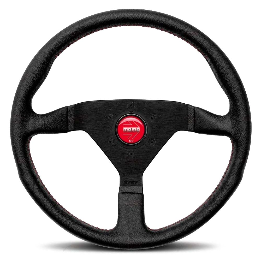 MOMO AUTOMOTIVE ACCESSORIESMonte Carlo 320 Steering Leather Red Stich