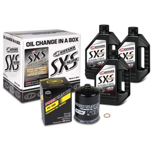 MAXIMA RACING OILSSxS Quick Change Kit 5w 50 Synthetic w/Filter