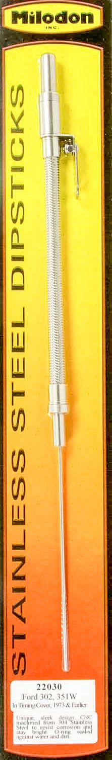 MILODONSBF S/S Engine Dipstick - Into Timing Cover