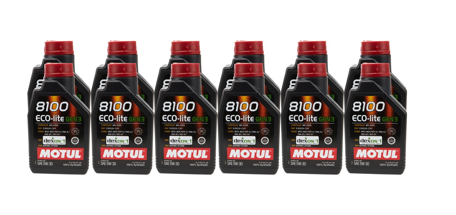 MOTUL USA8100 Eco-Lite Gen3 5w30 Case 12X1L