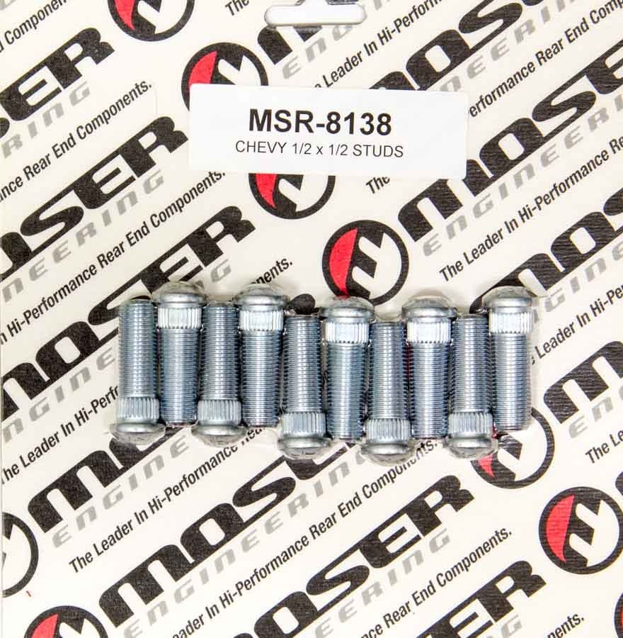 MOSER ENGINEERING1/2-20 x 1-1/2 Wheel Studs (10pk) .530 Knurl