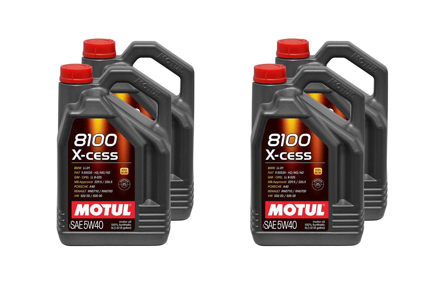 MOTUL USA8100 X-Cess 5w40 Oil Case 4 x 5 Liter Bottle