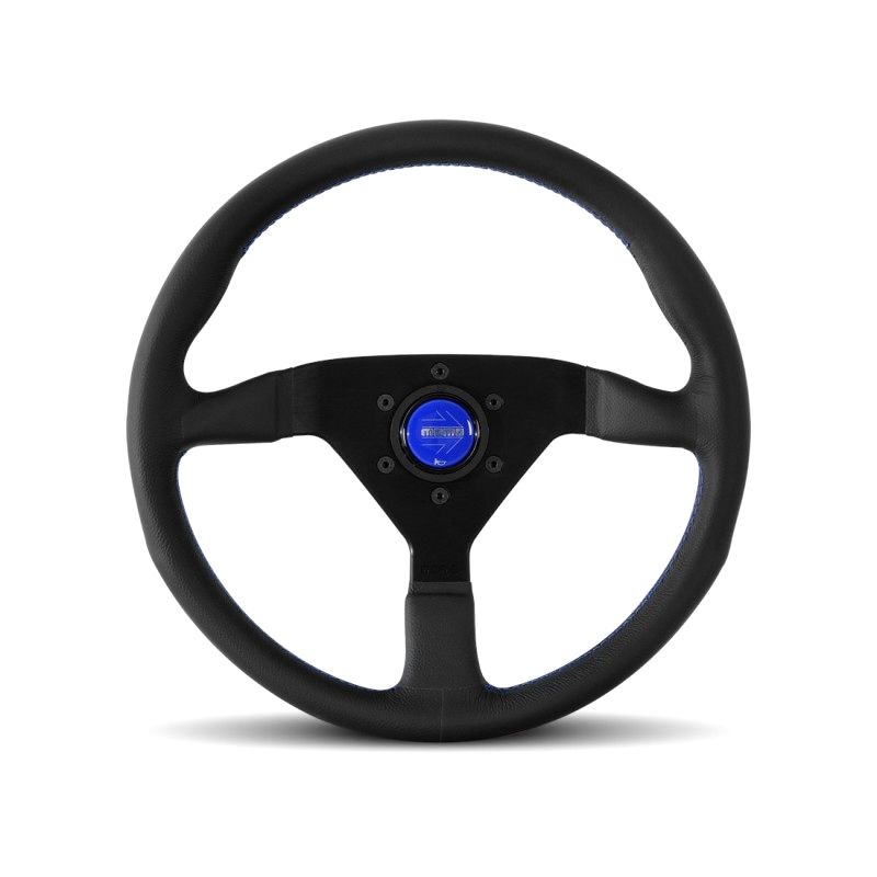 MOMO AUTOMOTIVE ACCESSORIESMonte Carlo 350 Steering Wheel Leather Blue Stich
