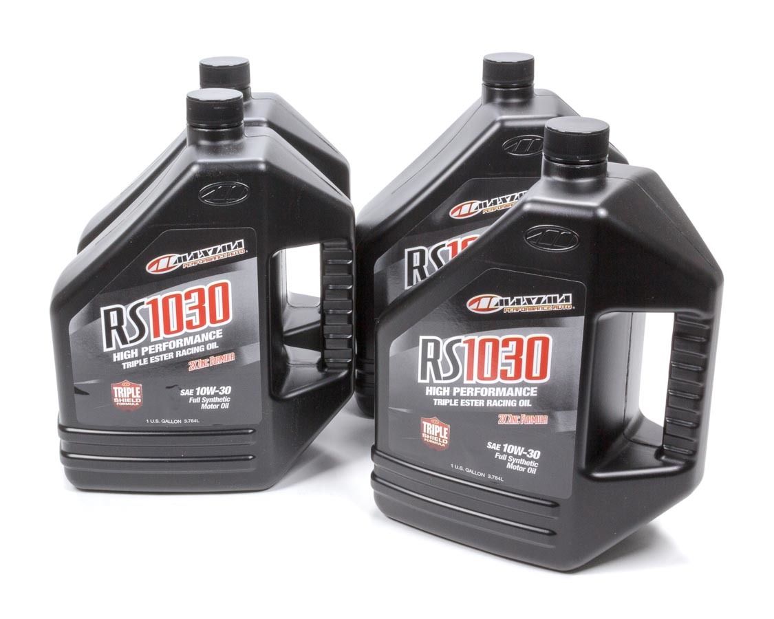 MAXIMA RACING OILS10w30 Synthetic Oil Case 4 x 1 Gallons RS1030