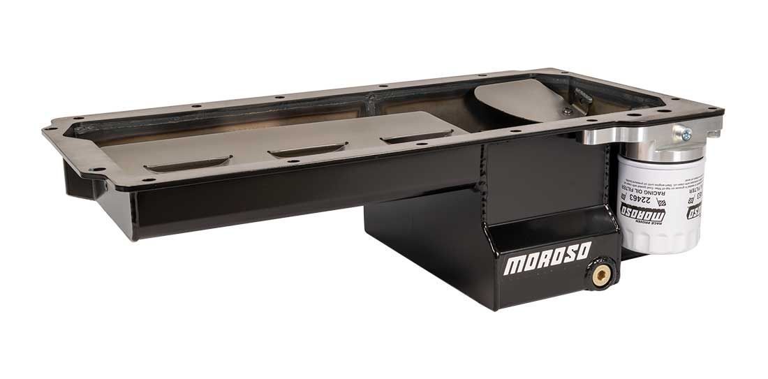 MOROSOGM LS 7qt Steel Oil Pan Dart LS Skirted Blocks