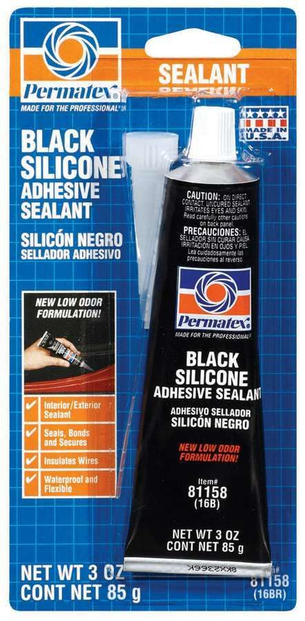 PERMATEX3 Oz Black Silicone