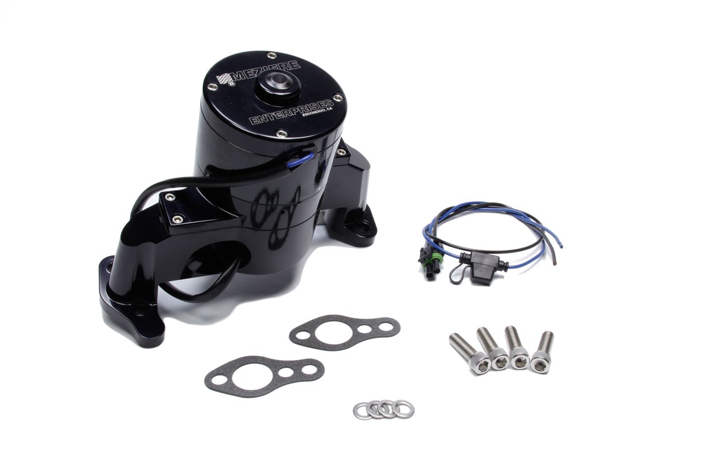 MEZIERESBC Billet HD Electric Water Pump - Black