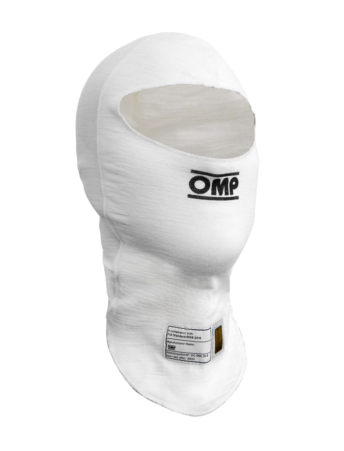 OMP RACING, INC.Tecnica EVO Balaclava FIA8856 White Size SM