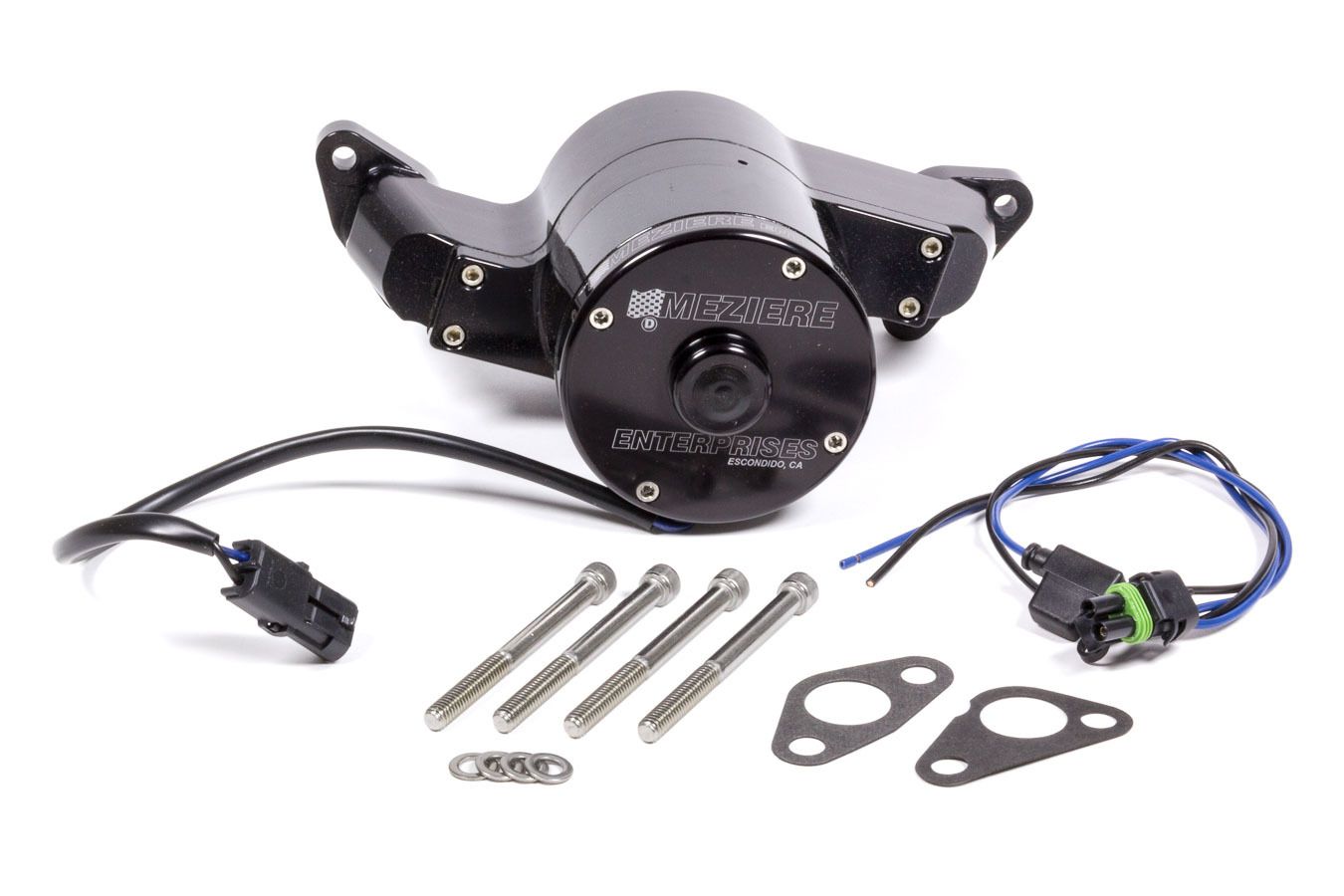 MEZIERESBF Billet Electric H.D. Water Pump - Black