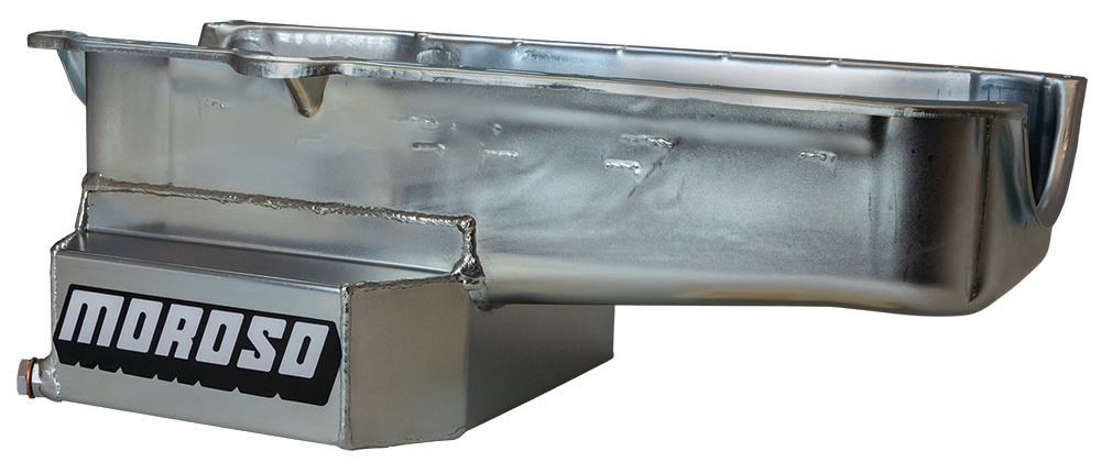 MOROSOSBC RR 7qt Oil Pan w/RH Dipstick 86-Up