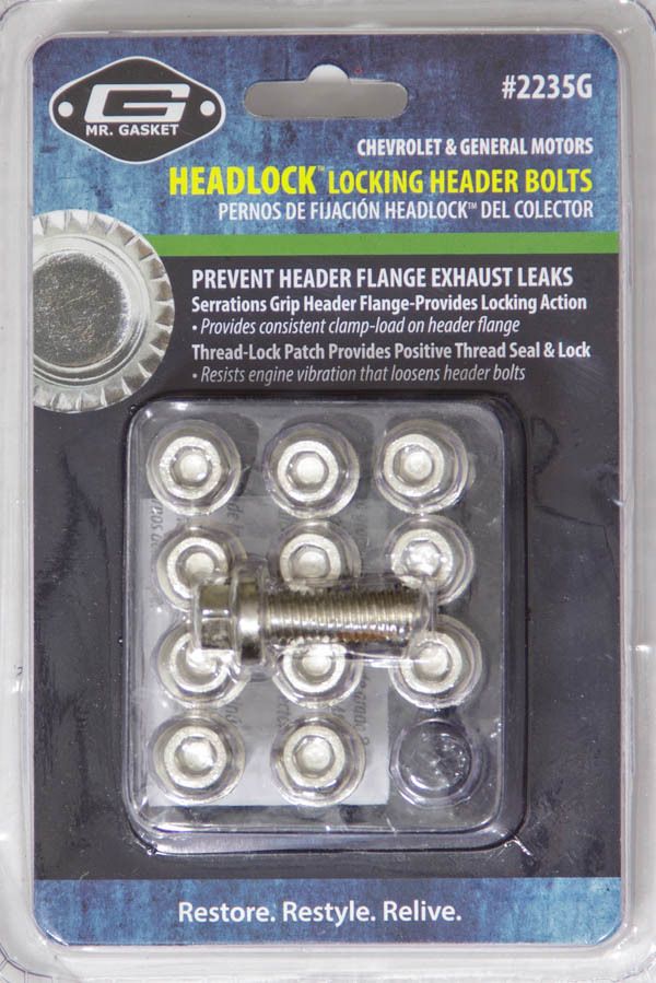 MR. GASKETLocking Header Bolt Kit 8mm x 1.25 x 1.0mm 12pk