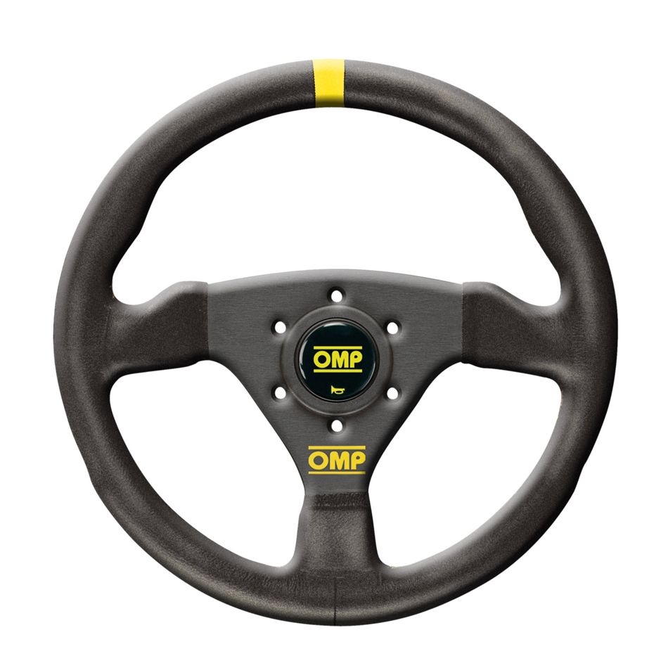 OMP RACING, INC. Steering Wheel Trecento Black Suede Leather