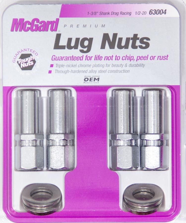 MCGARD LUG NUT 1/2 X-LONG SHANK RACE W/ CENTER WASHER