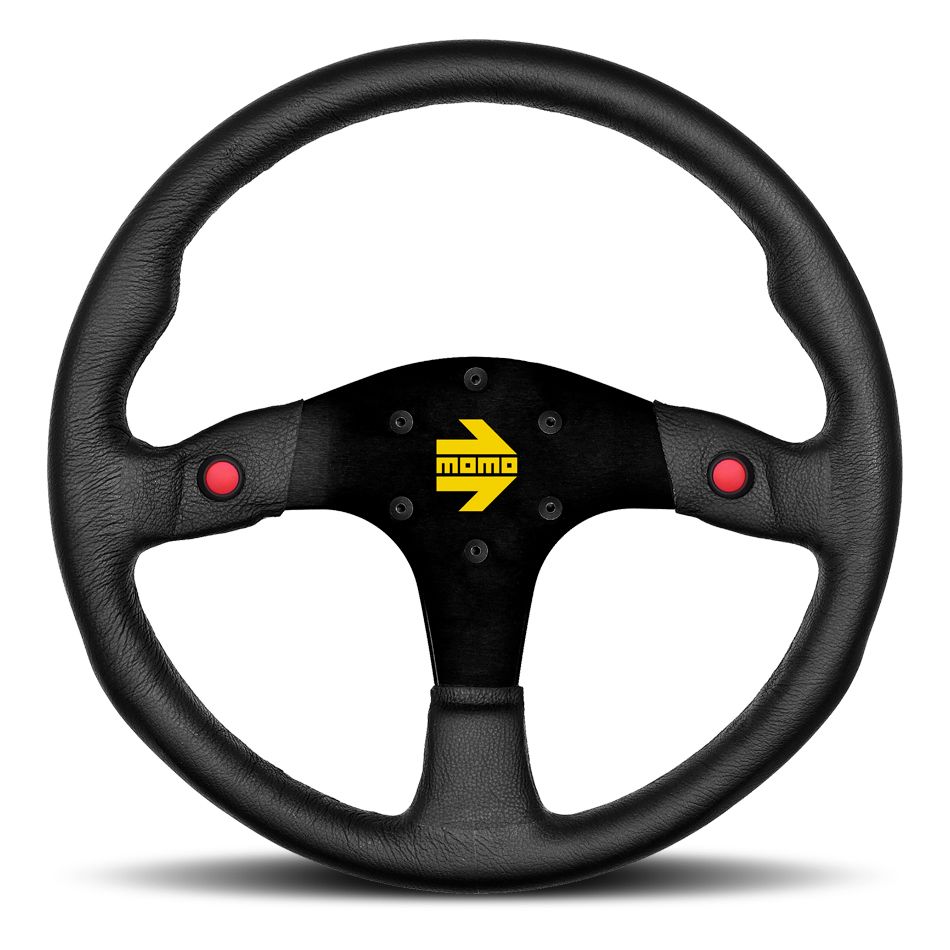 MOMO AUTOMOTIVE ACCESSORIESMOD 80 Steering Wheel Black Leather