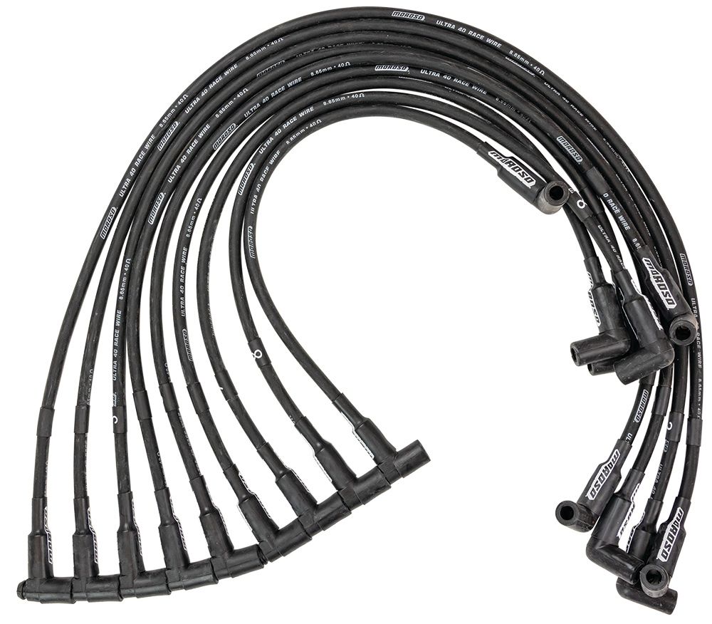 MOROSOUltra 40 Plug Wire Set SBC Sprint Car Black