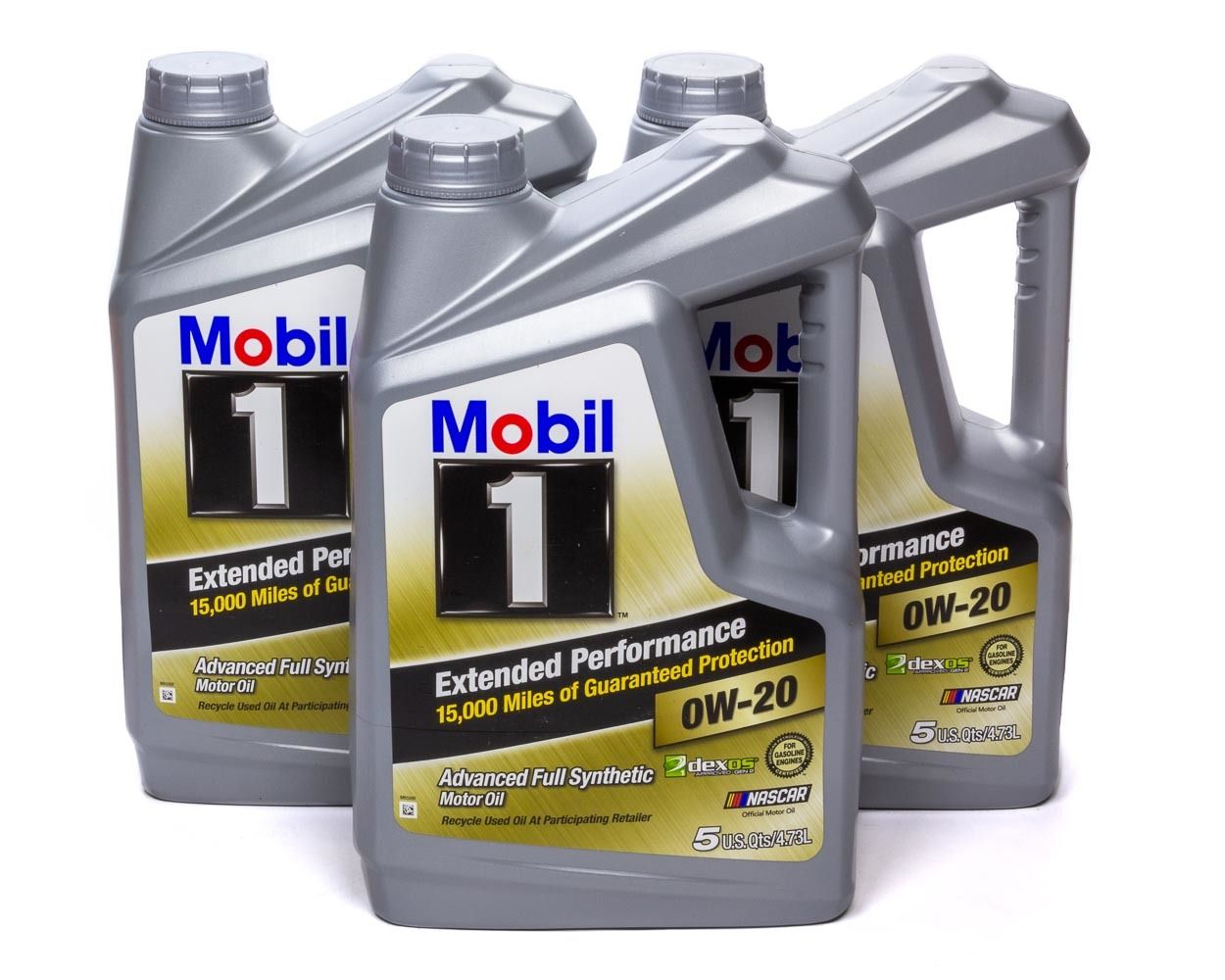 MOBIL 10w20 EP Oil Case 3x5 Qt Bottles Dexos