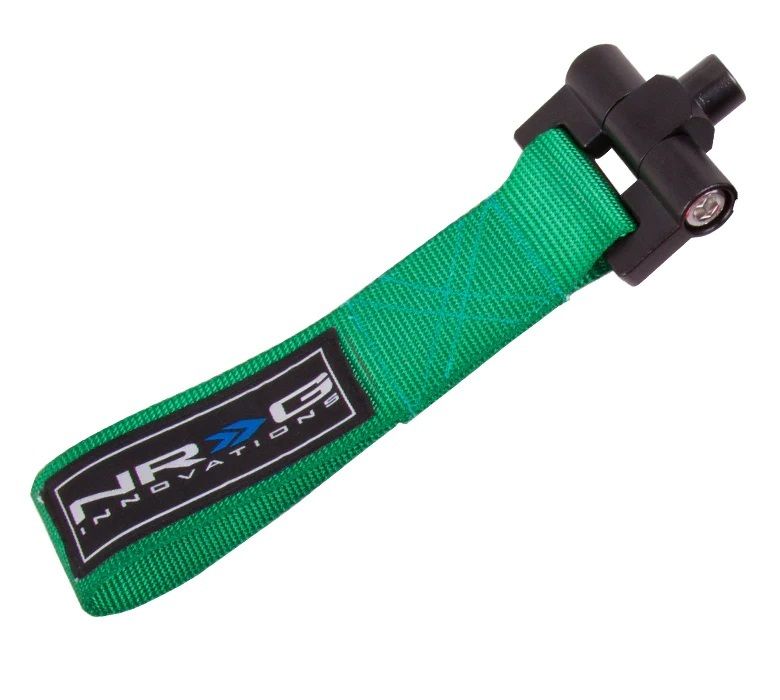 NRG INNOVATIONTow Strap Track Green BMW E92 / R53 Mini