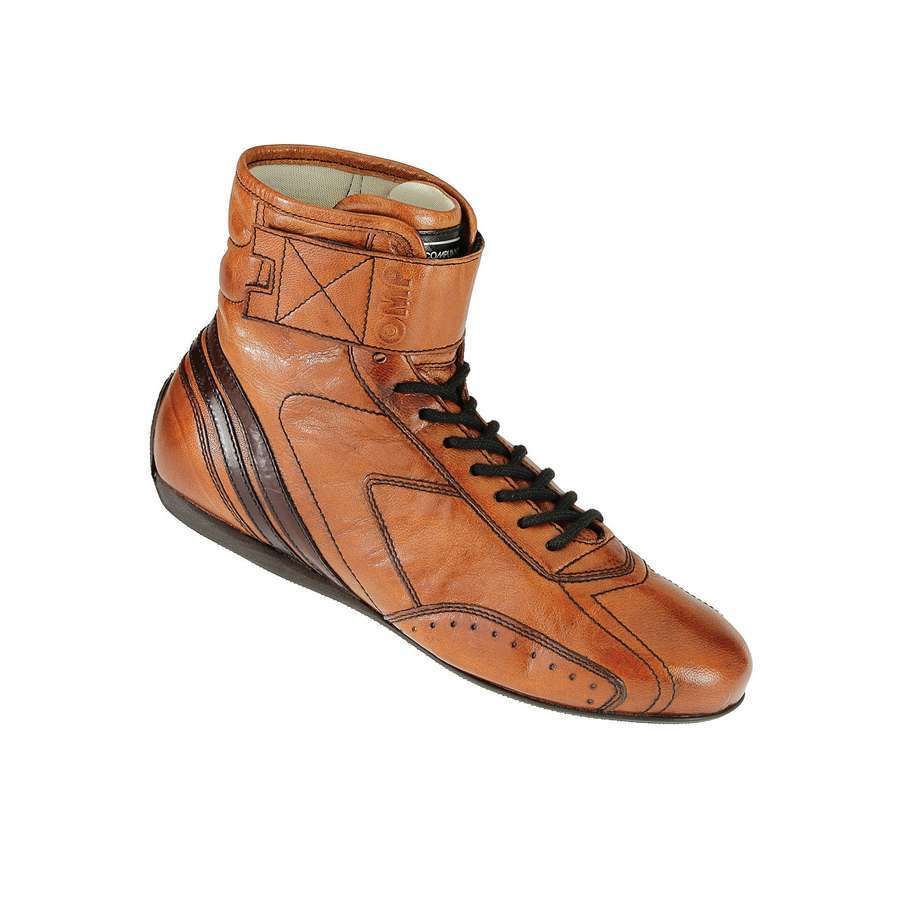 OMP RACING, INC. CARRERA High Boots Black Leather 46