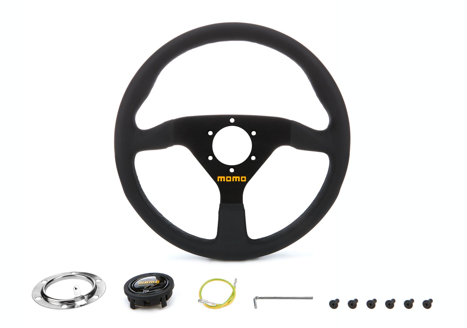 MOMO AUTOMOTIVE ACCESSORIESMOD 78 Steering Wheel Black Leather