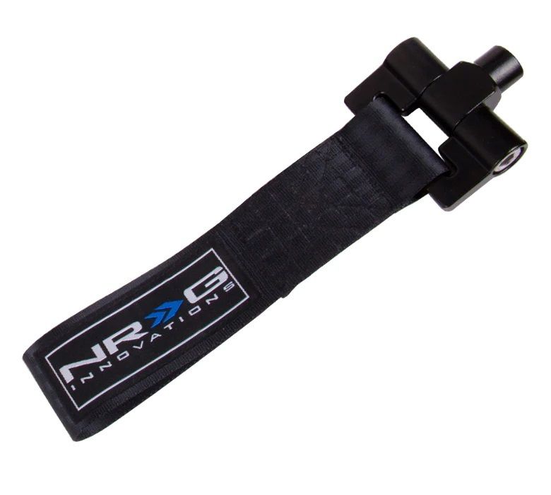 NRG INNOVATIONTow Strap Track Black Subaru WRX / STI 02-07