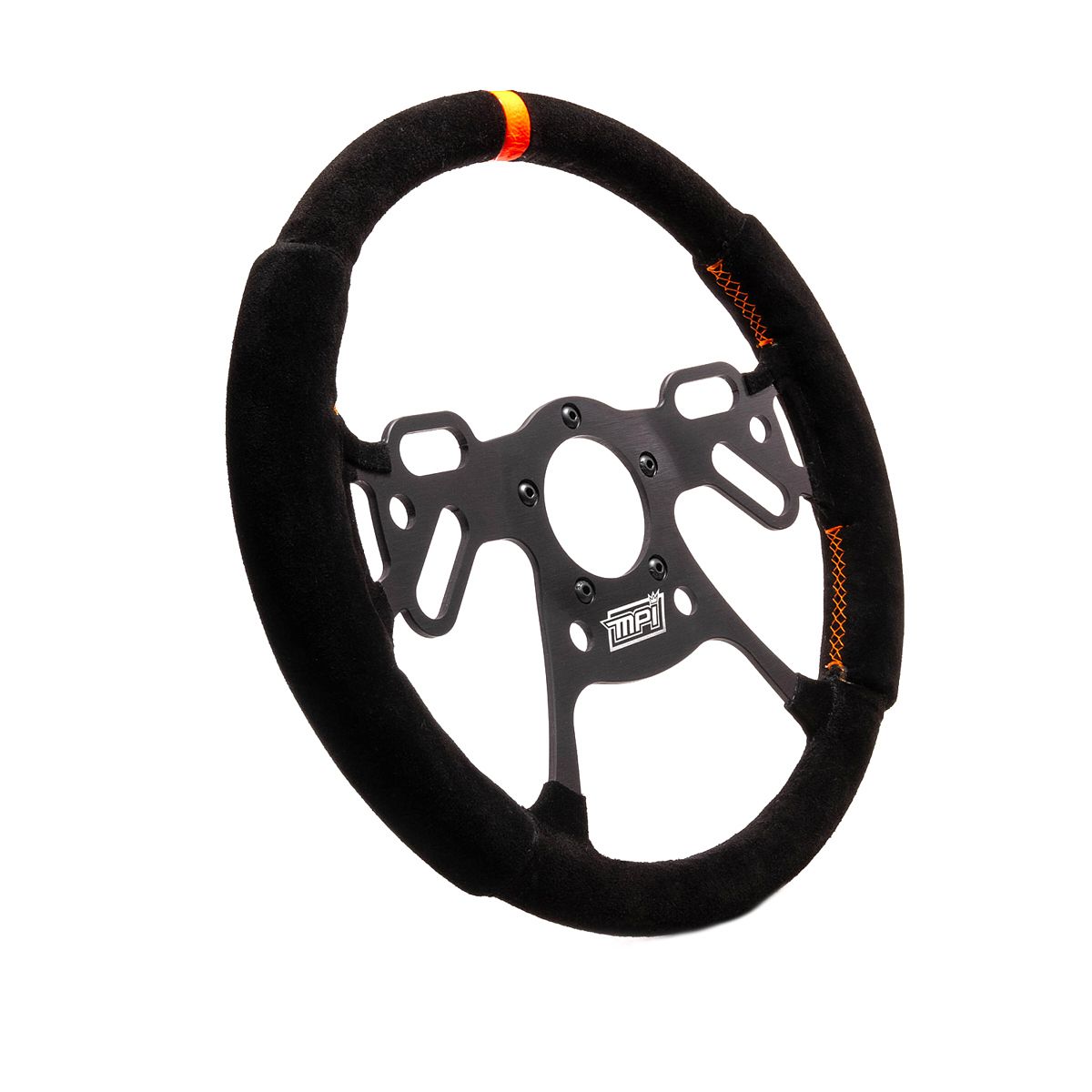 MPI USADrag Steering Wheel 13in Suede Pad Switch Holes