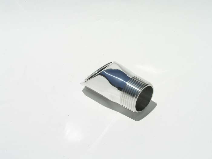 MEZIEREFitting Adapter - 45 Deg w/1in NPT - Polished