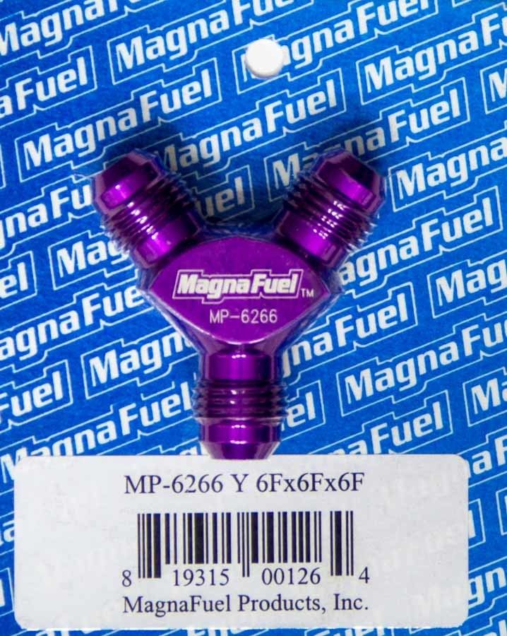 MAGNAFUEL/MAGNAFLOW FUEL SYSTEMS Y-Fitting - 3 #6 Male