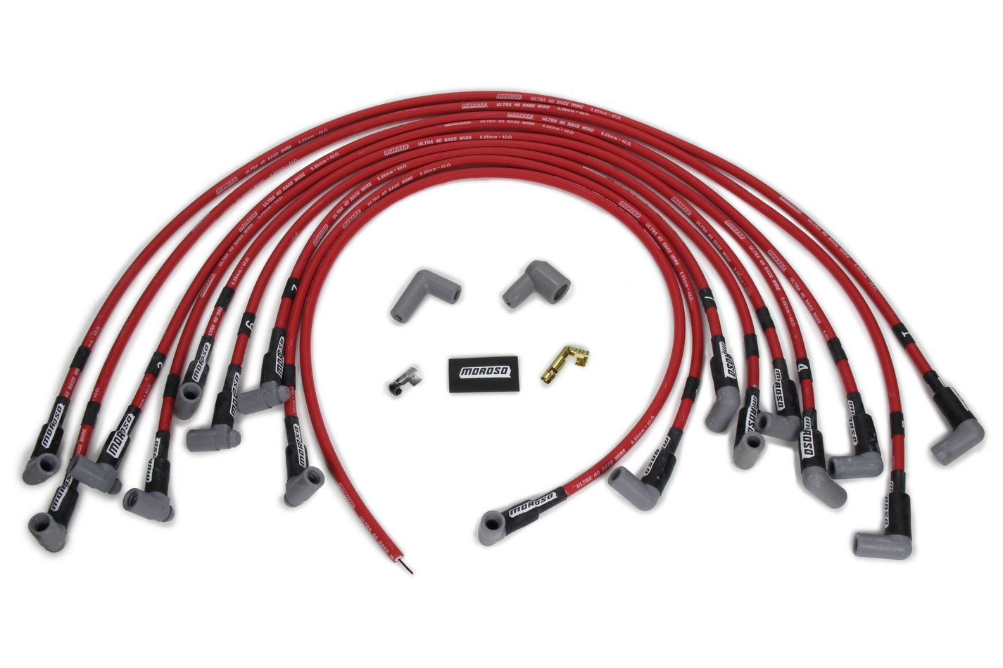 MOROSOUltra 40 Plug Wire Set BBC HEI - Red