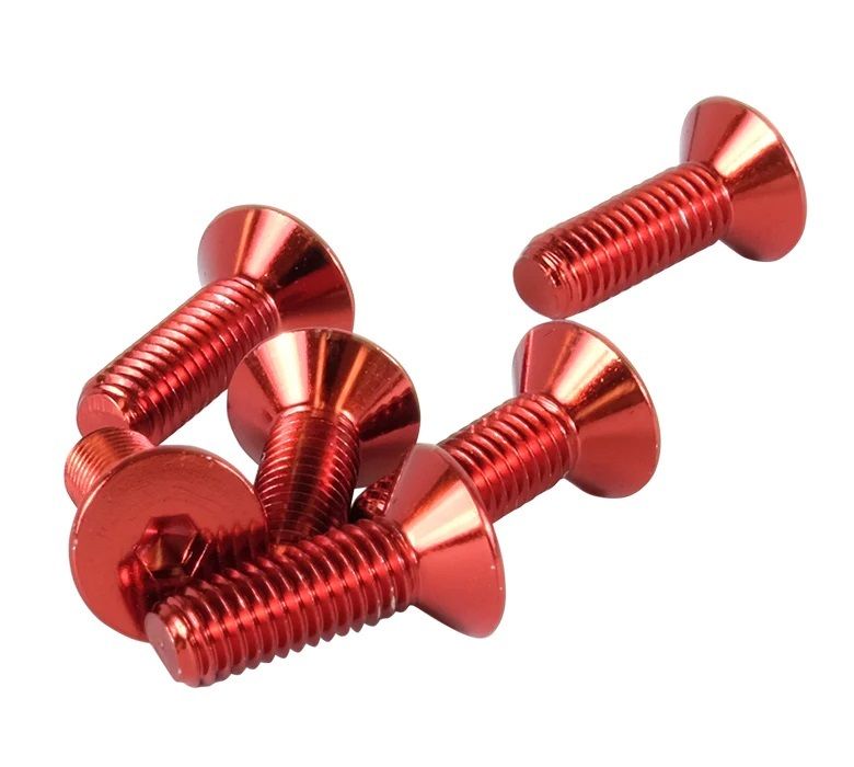 NRG INNOVATIONScrew Kit Steering Wheel Red Conical