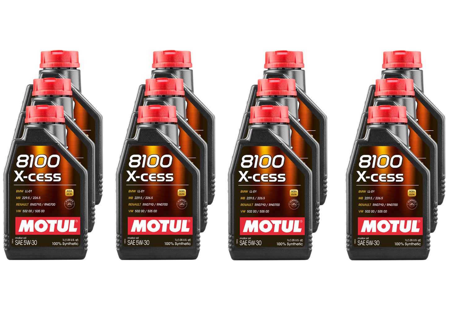 MOTUL USA8100 X-Cess 5w30 Oil Case 12 x 1 Liter