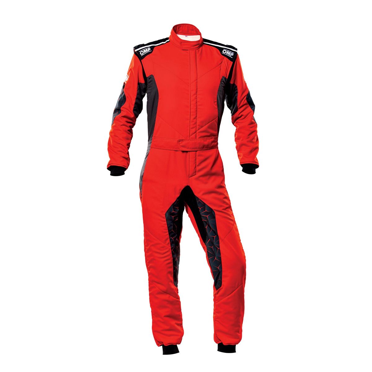 OMP RACING, INC. Tecnica Hybrid Suit Red and Black Size 60