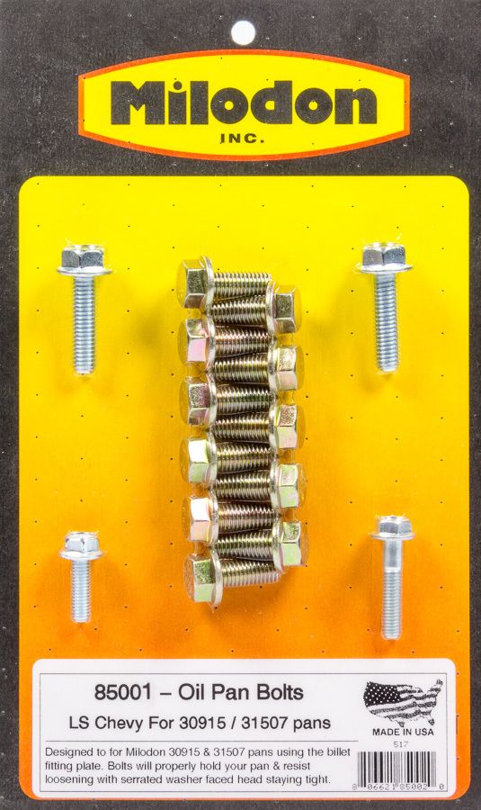 MILODONOil Pan Bolt Kit - GM LS Series