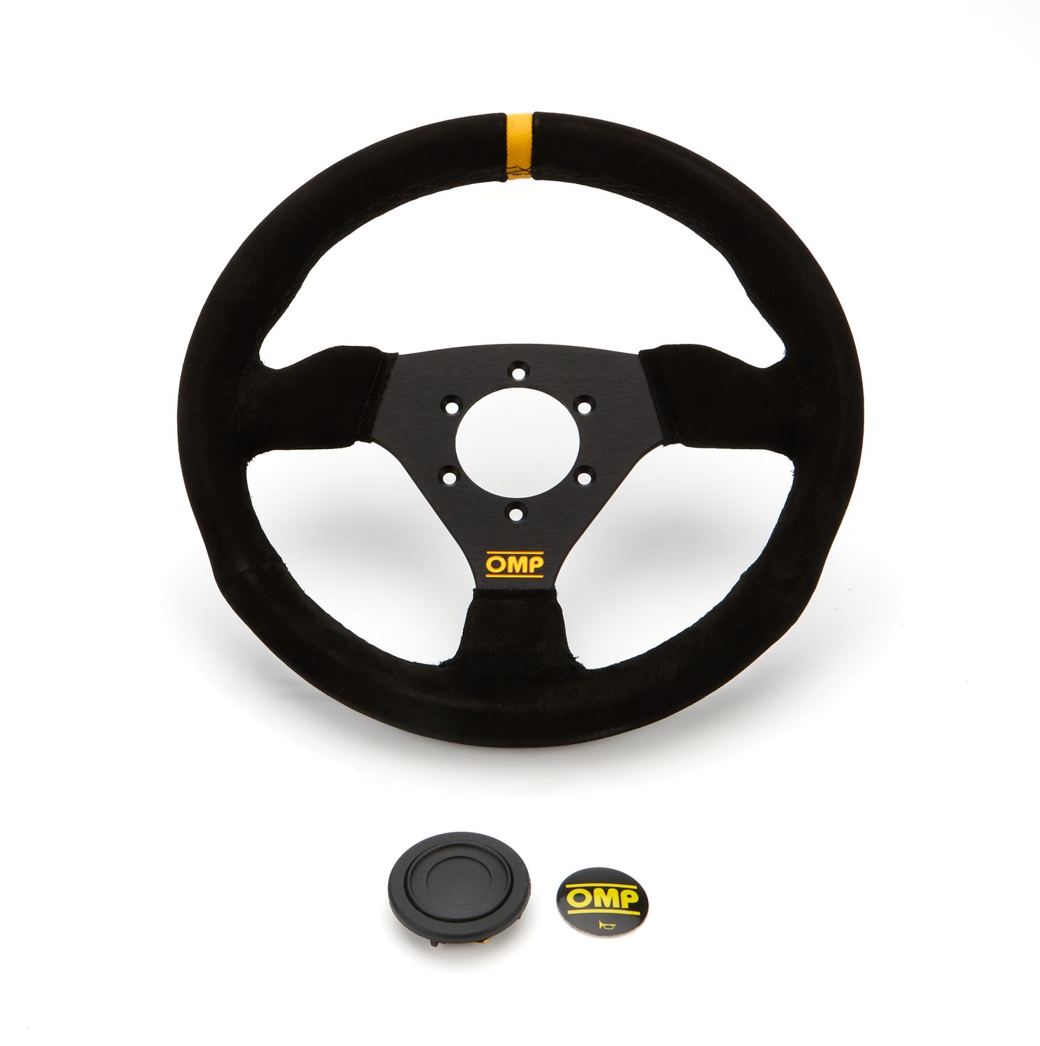 OMP RACING, INC.Steering Wheel Trecento Black Suede Leather