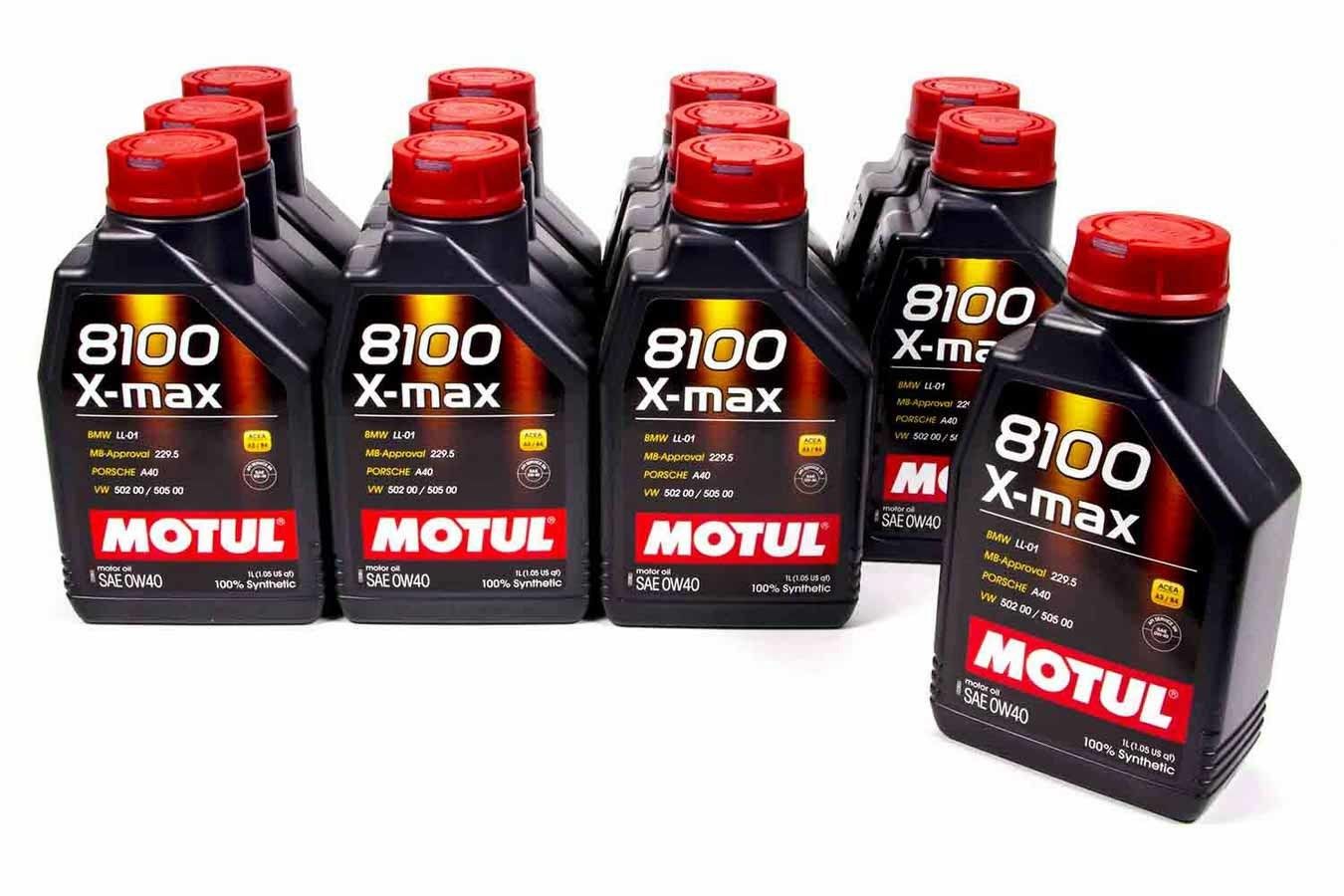 MOTUL USA8100 0w40 X-Max Oil Case 12x1 Liter