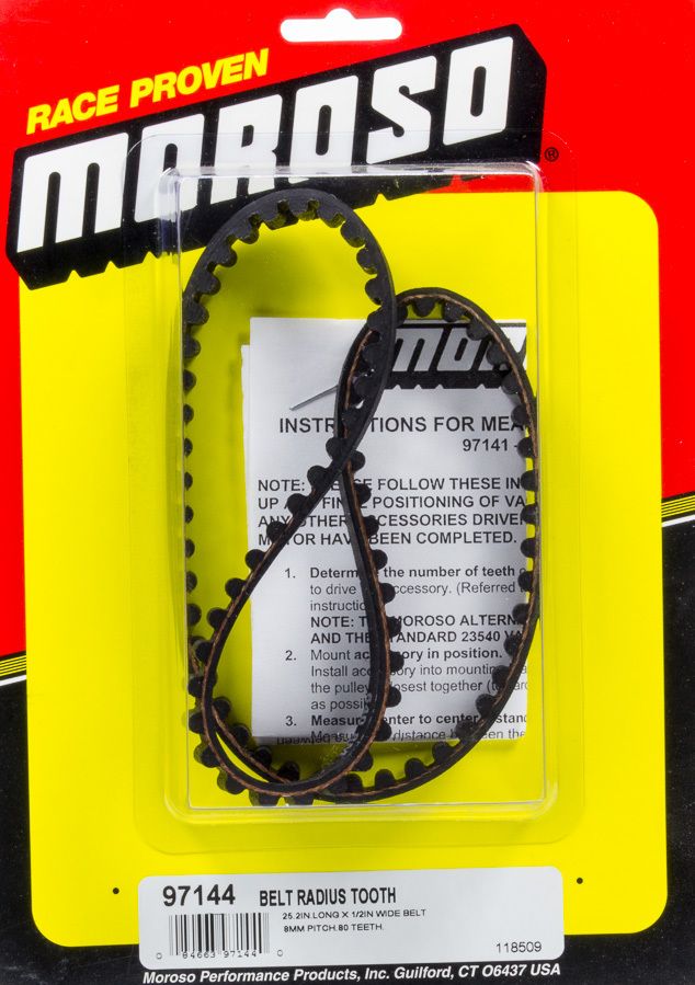 MOROSORadius Tooth Drive Belt - 25.2 Long