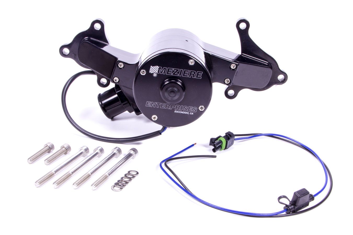 MEZIEREHemi Billet Electric W/P - Hi-Flow - Black