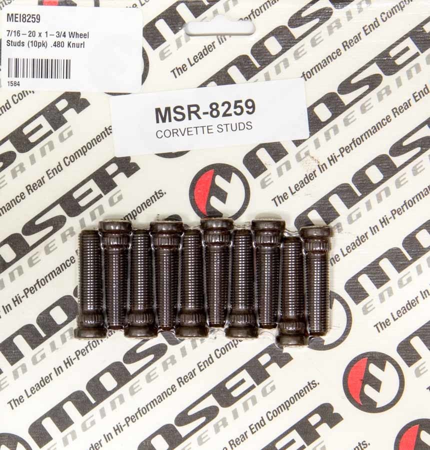 MOSER ENGINEERING7/16-20 x 1-3/4 Wheel Studs (10pk) .480 Knurl