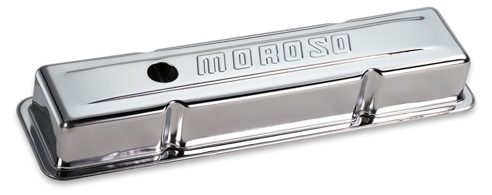 MOROSOChrome B/E Valve Covers SBC Short w/o Baffle
