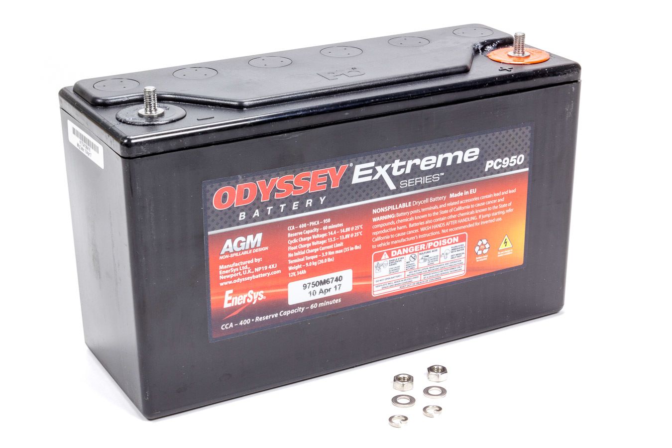 ODYSSEY BATTERYBattery 400CCA/500CA M6 Stud Terminal