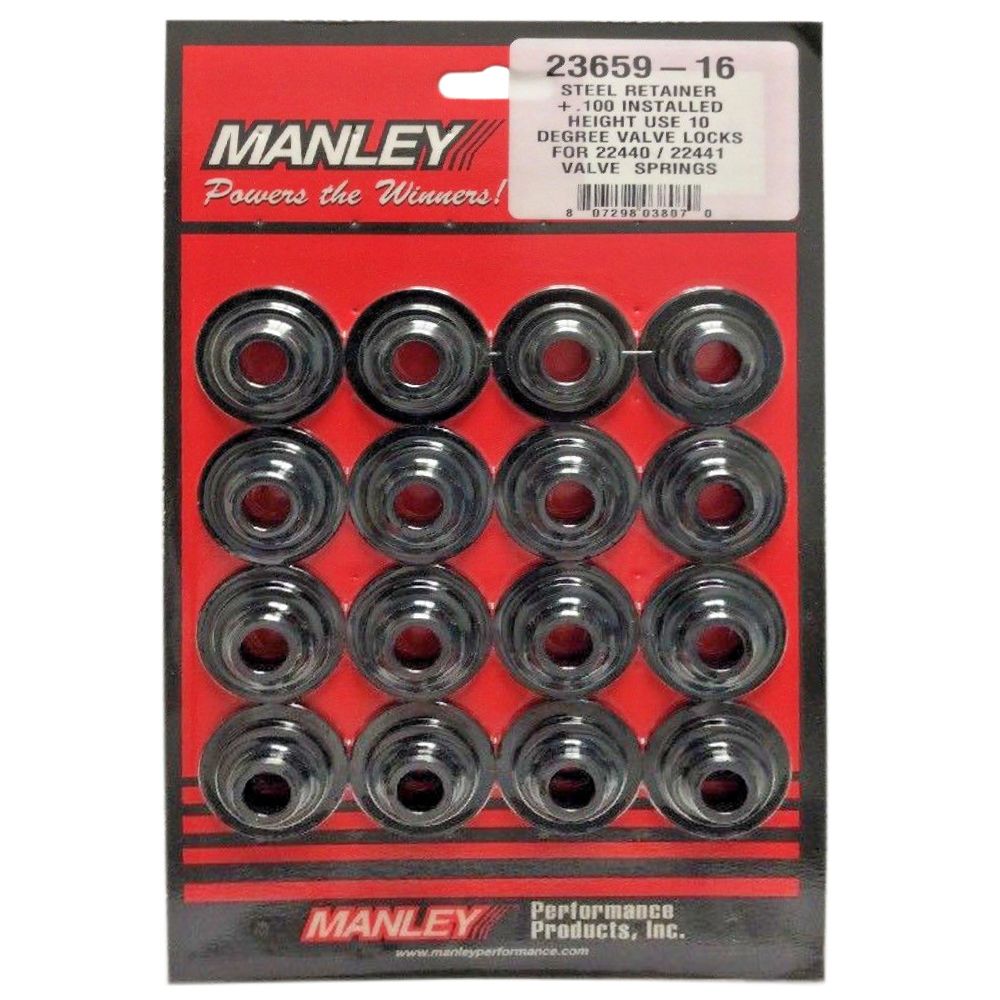 MANLEY1.550 10-Degree Valve Spring Retainers - Steel