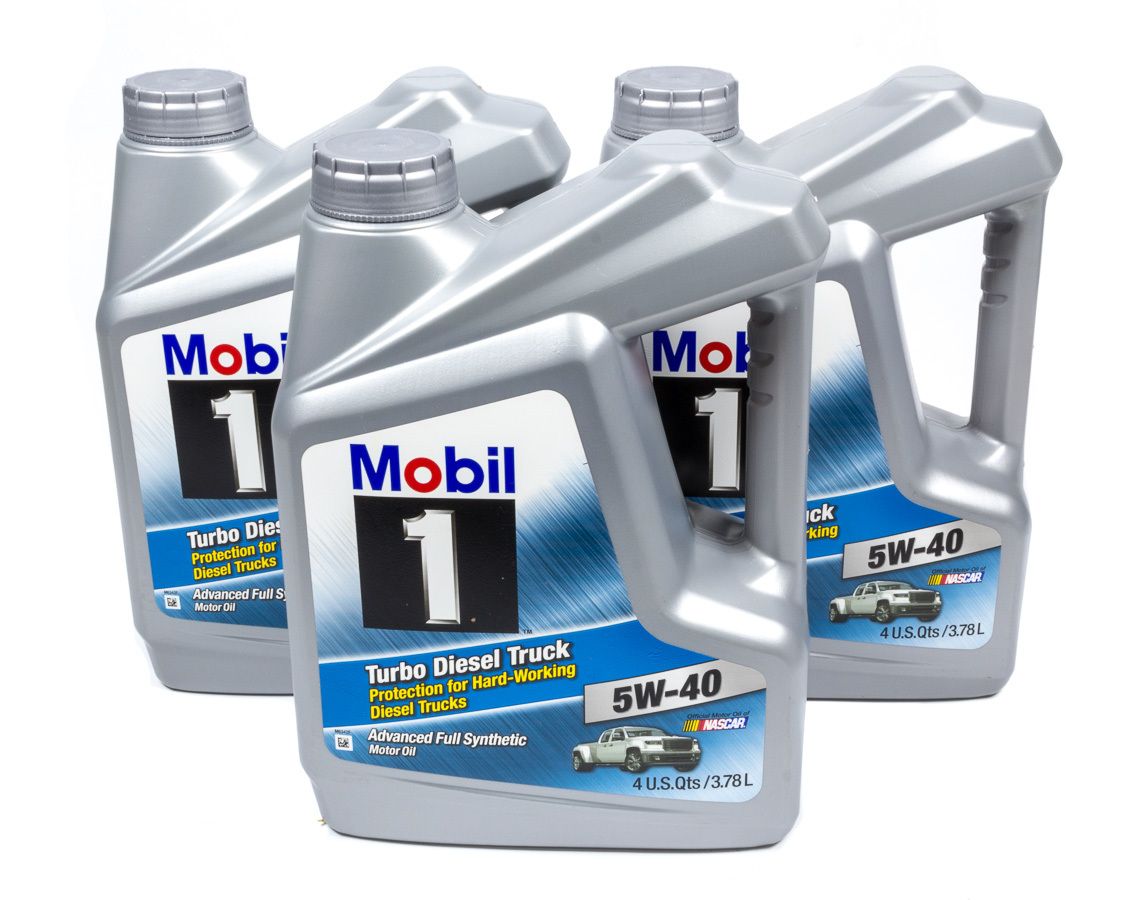 MOBIL 1 5w40 Turbo Diesel Oil Case 3x1 Gallon