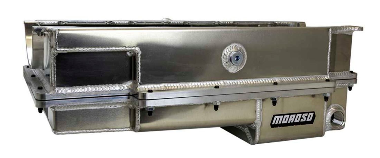 MOROSOBBC Drag 2-Piece Oil Pan Wet Sump Fabricated Alm