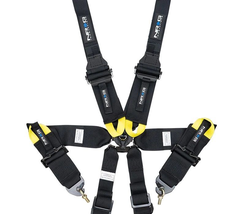 NRG INNOVATIONHarness 6pt Camlock Black Hans FIA