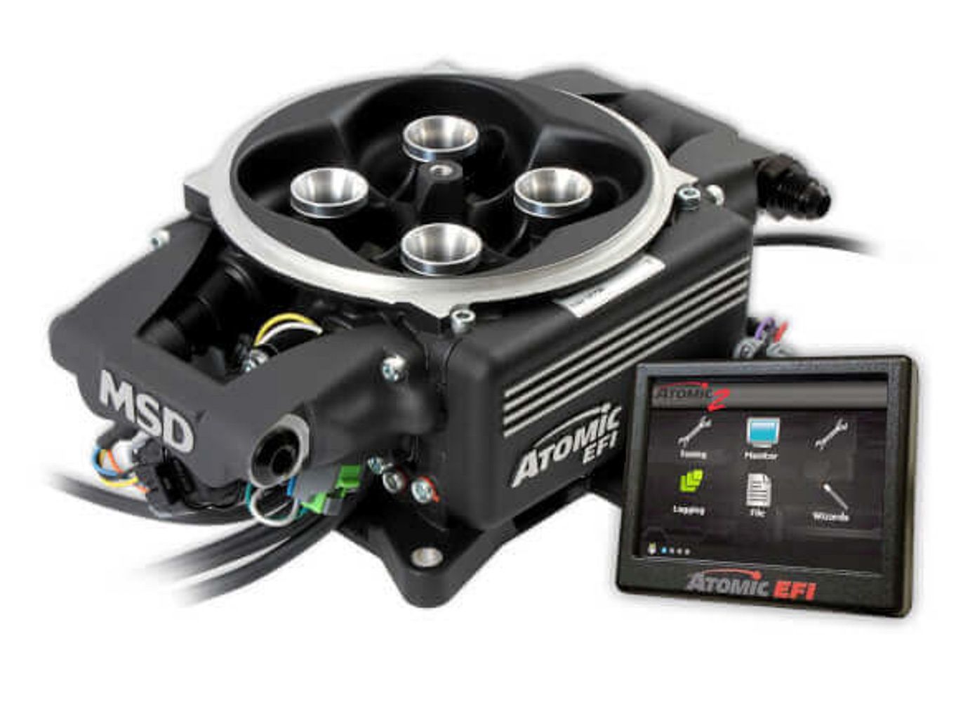 MSD IGNITIONAtomic 2 EFI TBI Kit Black Finish