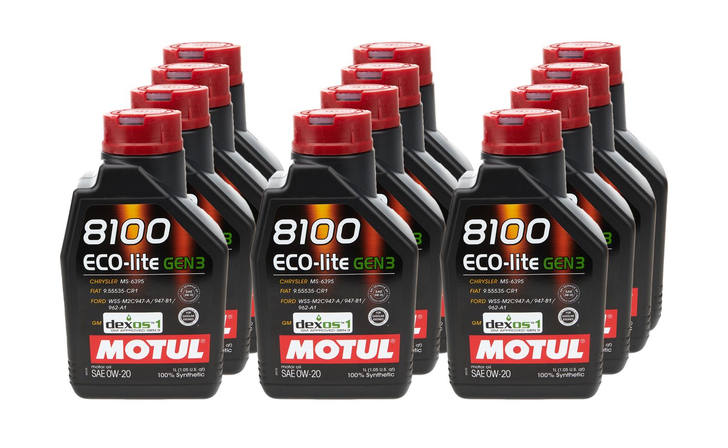 MOTUL USA8100 Eco-Lite Gen3 0w20 Case 12X1L
