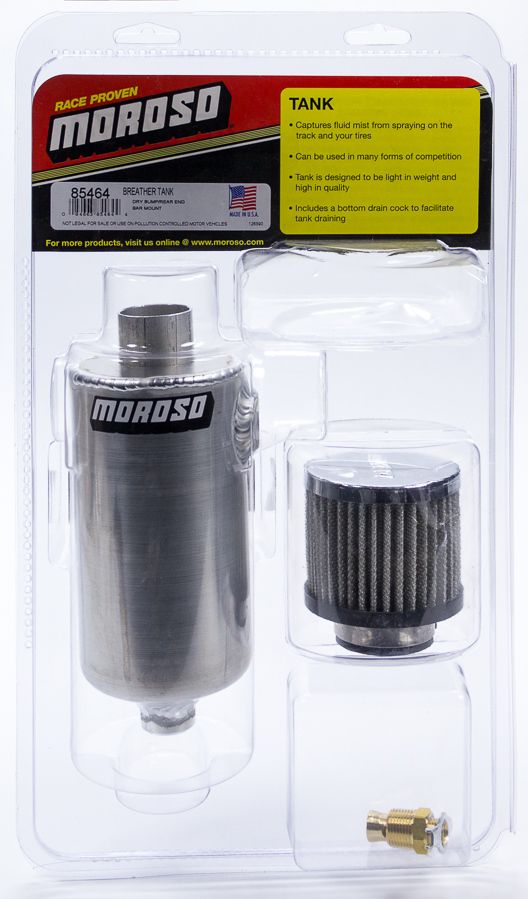 MOROSOBreather Tank - Dry Sump Rear End Bar Mount Style