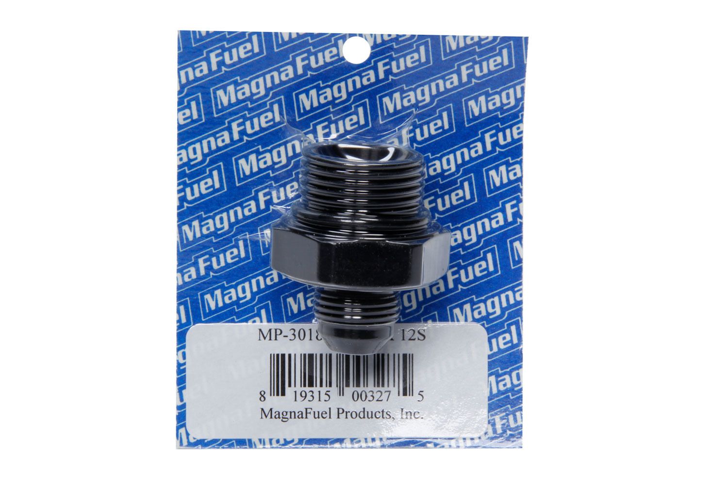MAGNAFUEL/MAGNAFLOW FUEL SYSTEMS #8 to #12 O-Ring Male Adapter Fitting Black