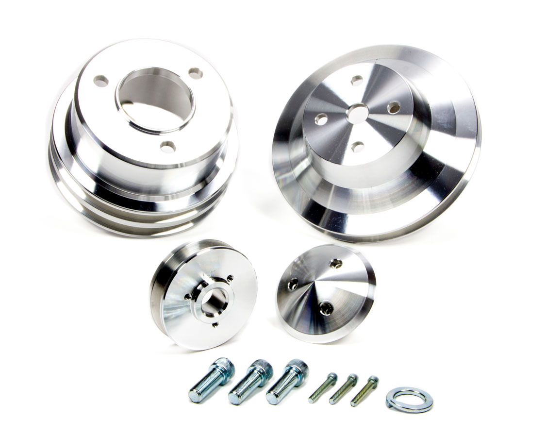 MARCH PERFORMANCE Bb Chevy 3 Pc Pulley Set